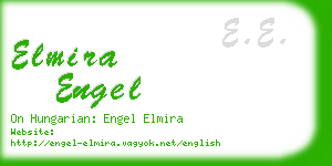 elmira engel business card